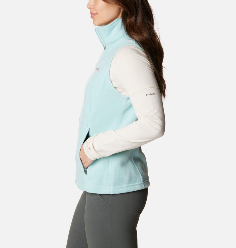 Turquoise Women's Columbia Benton Springs Fleece Vest | YBJVC-6270