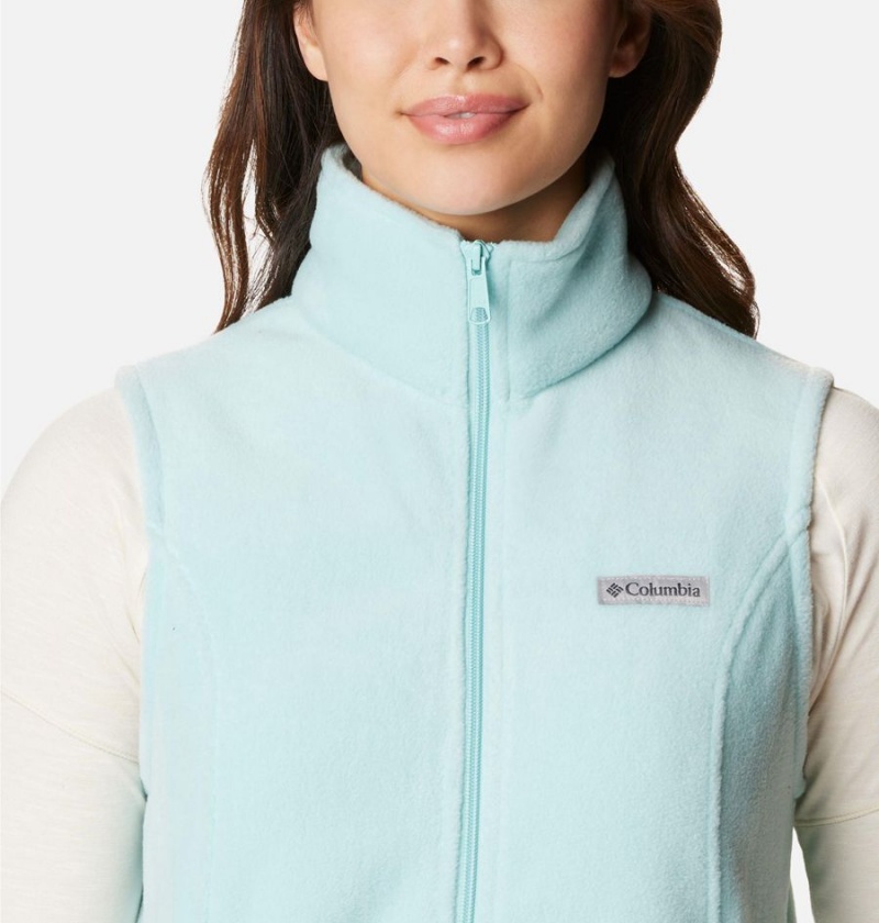 Turquoise Women's Columbia Benton Springs Fleece Vest | YBJVC-6270