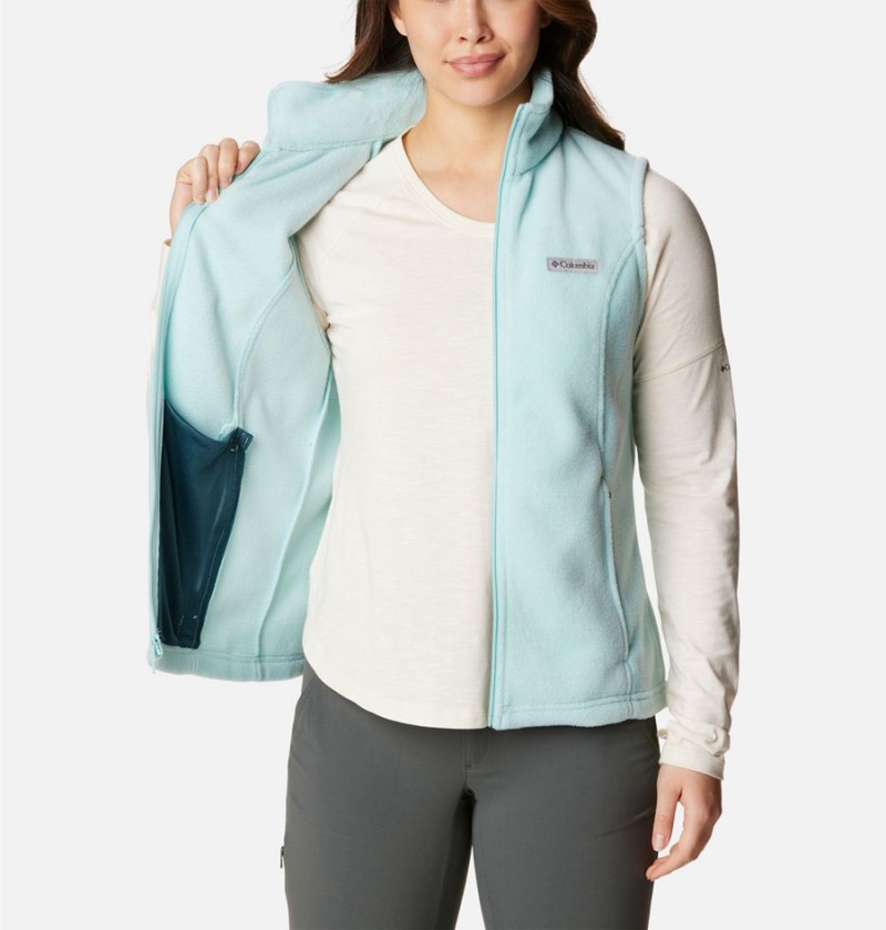 Turquoise Women's Columbia Benton Springs Fleece Vest | YBJVC-6270