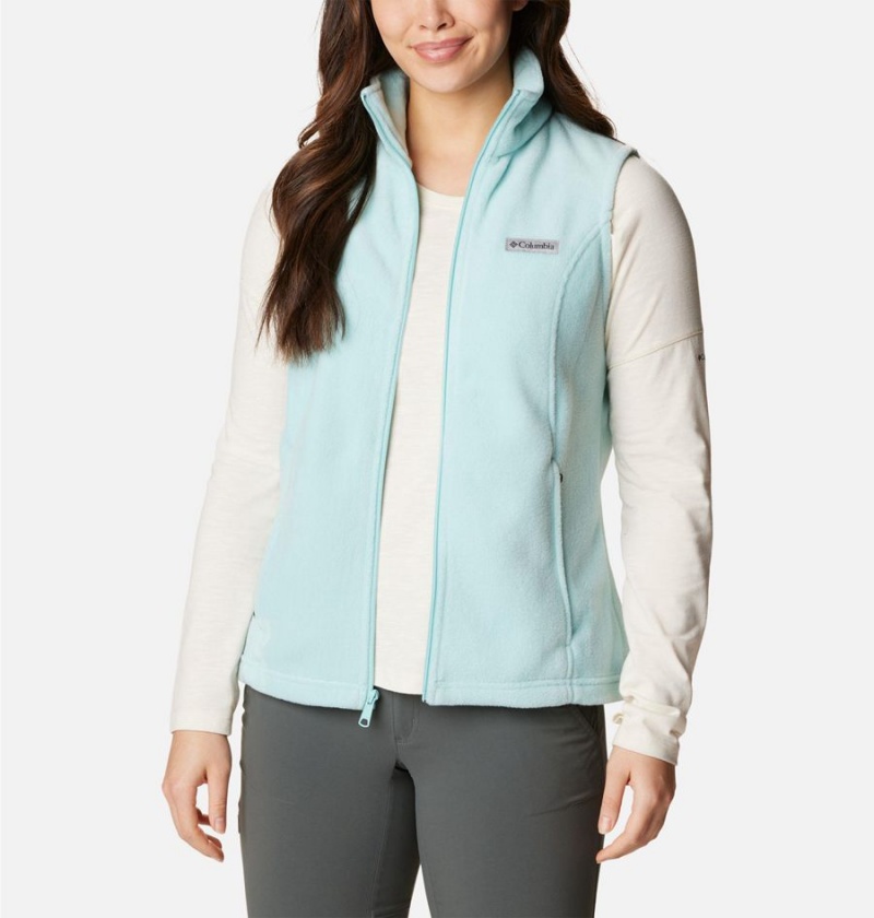 Turquoise Women's Columbia Benton Springs Fleece Vest | YBJVC-6270