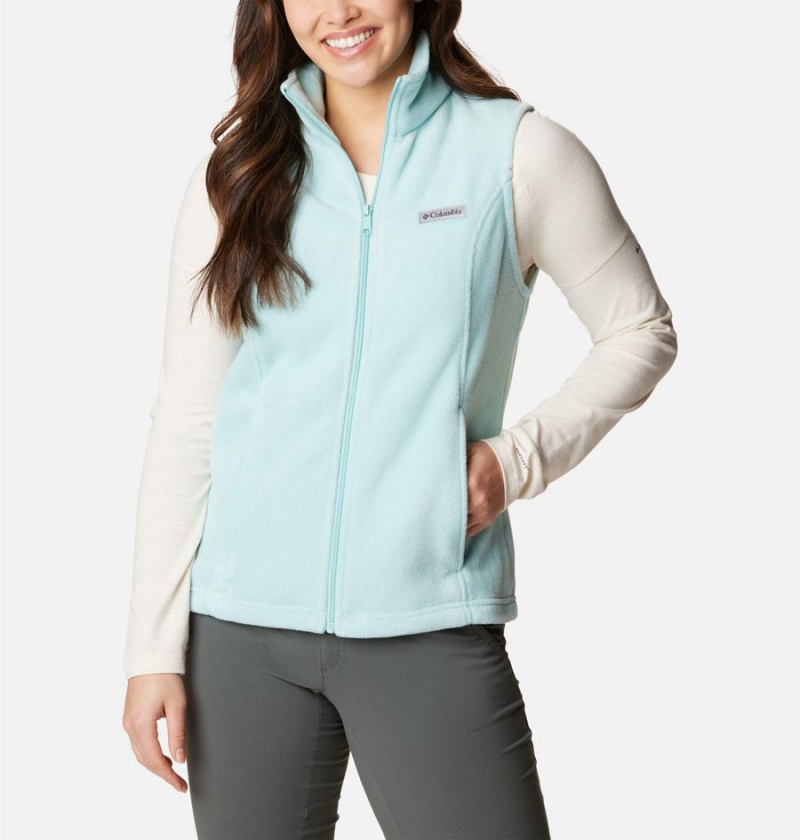 Turquoise Women\'s Columbia Benton Springs Fleece Vest | YBJVC-6270