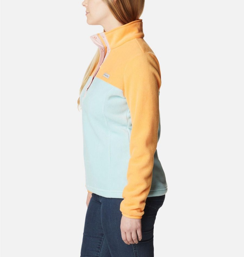 Turquoise Women's Columbia Benton Springs Half Snap Fleece Pullover | VPATL-9824