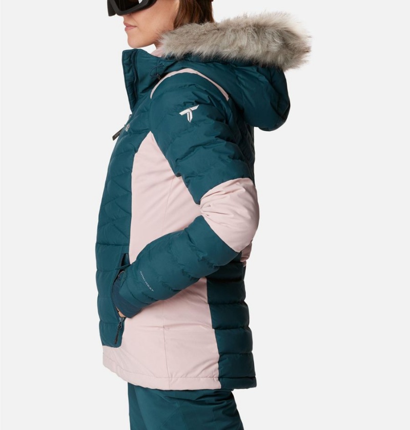 Turquoise Women's Columbia Bird Mountain II Insulated Puffer Jacket | YMDRT-5376