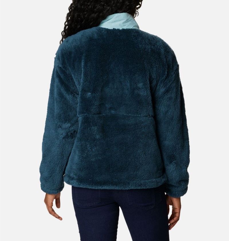 Turquoise Women's Columbia Boundless Discovery Full Zip Sherpa Fleece Jacket | GVYOH-4579