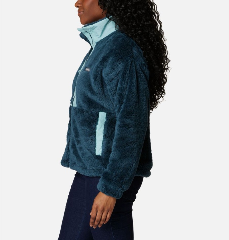 Turquoise Women's Columbia Boundless Discovery Full Zip Sherpa Fleece Jacket | GVYOH-4579