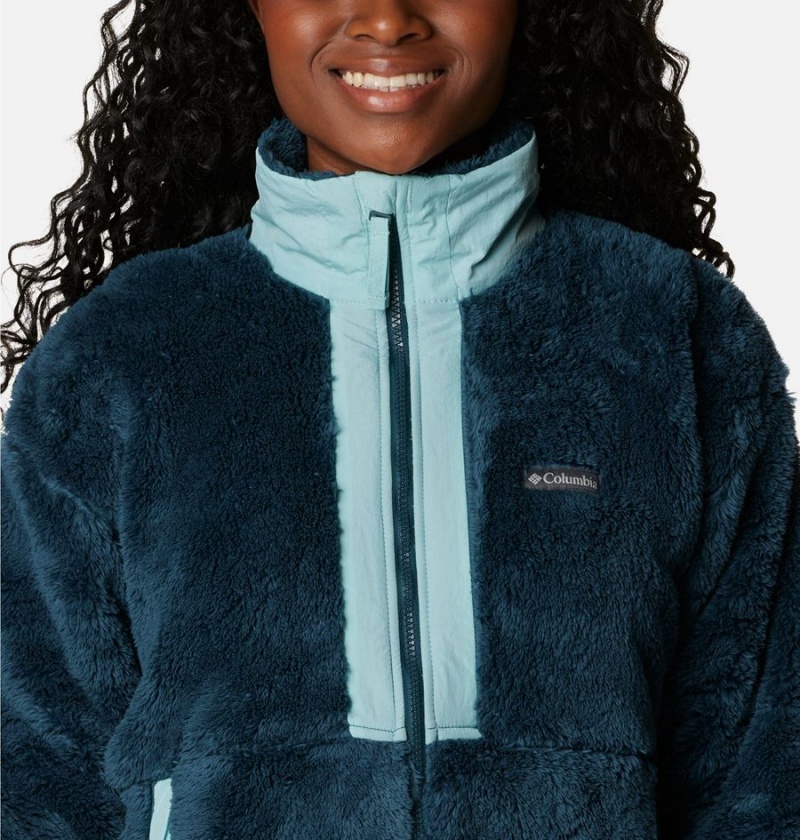 Turquoise Women's Columbia Boundless Discovery Full Zip Sherpa Fleece Jacket | GVYOH-4579