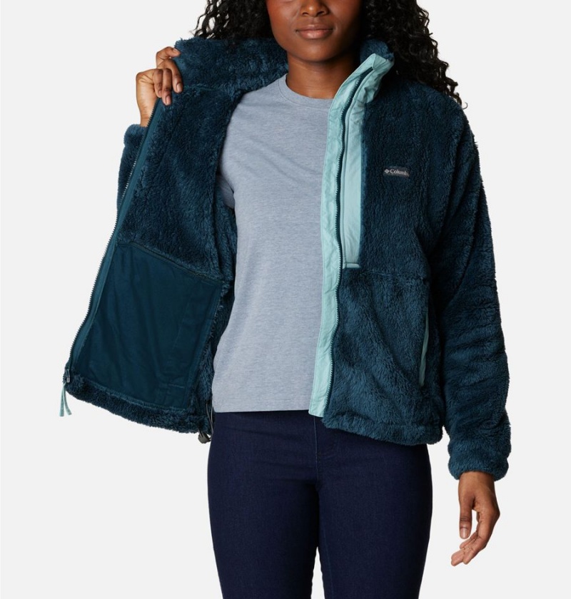 Turquoise Women's Columbia Boundless Discovery Full Zip Sherpa Fleece Jacket | GVYOH-4579