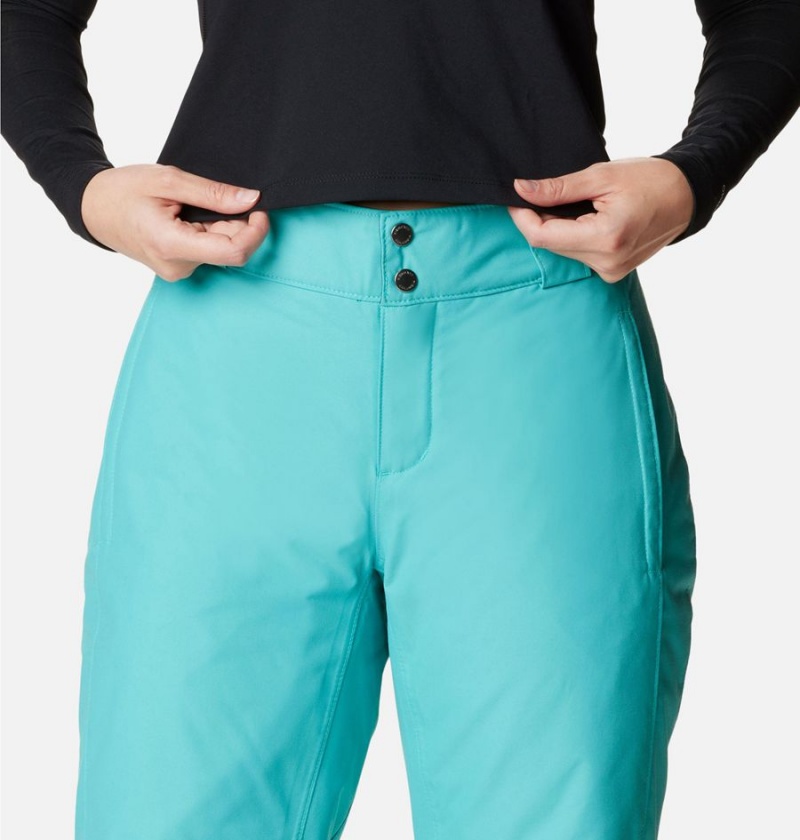 Turquoise Women's Columbia Bugaboo Omni Heat Insulated Ski Pants | XWCFJ-1703