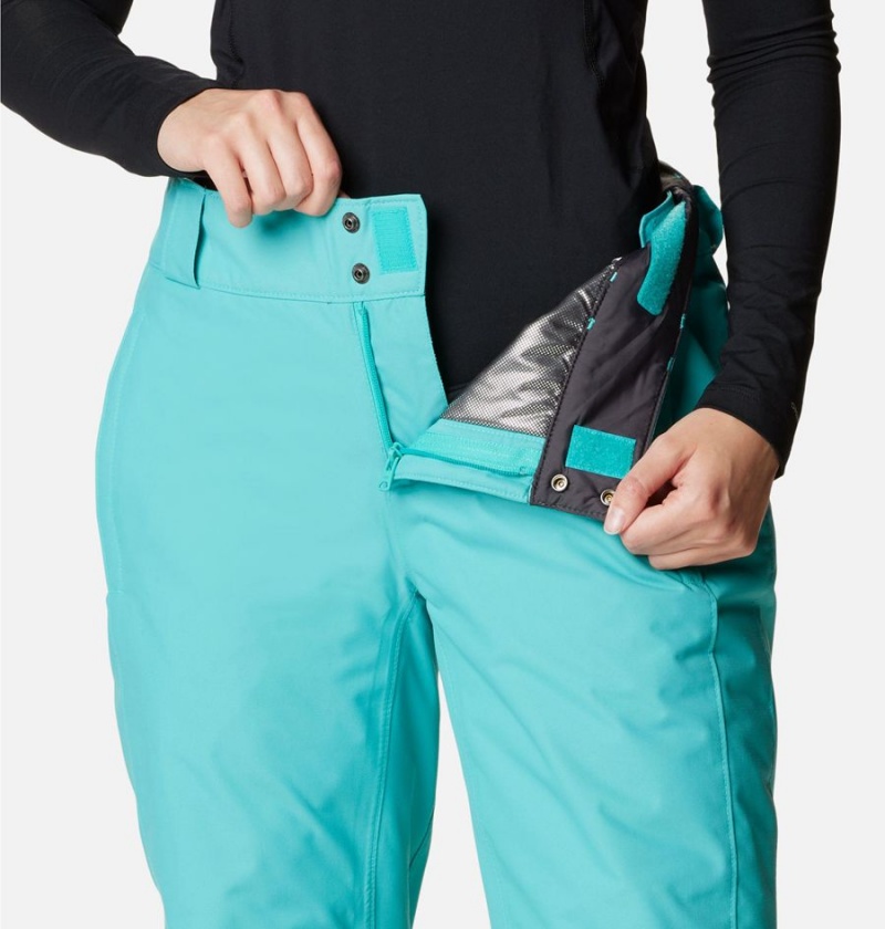 Turquoise Women's Columbia Bugaboo Omni Heat Insulated Ski Pants | XWCFJ-1703