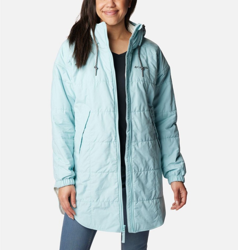 Turquoise Women's Columbia Chatfield Hill Novelty Coats | WGJKY-5683