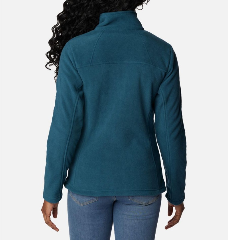 Turquoise Women's Columbia Fast Trek II Fleece Jacket | URAWI-8513