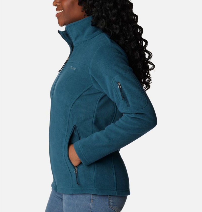 Turquoise Women's Columbia Fast Trek II Fleece Jacket | URAWI-8513