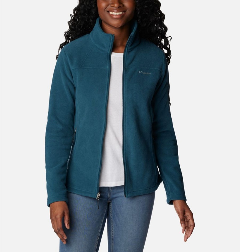 Turquoise Women's Columbia Fast Trek II Fleece Jacket | URAWI-8513