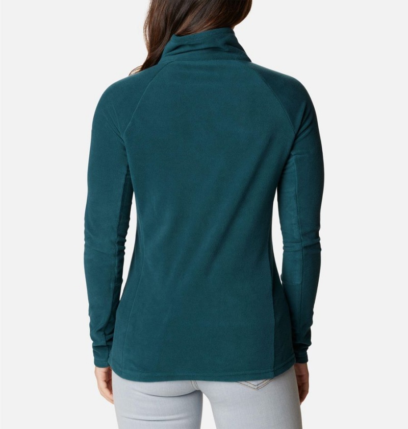 Turquoise Women's Columbia Glacial IV Half Zip Fleece Pullover | SHQFT-3829