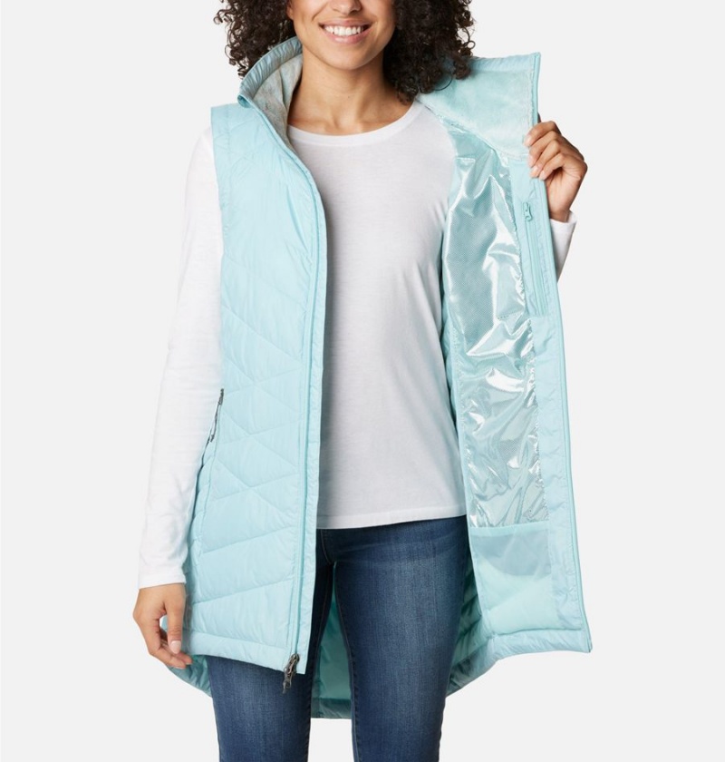 Turquoise Women's Columbia Heavenly Long Vest | YPSEL-3549