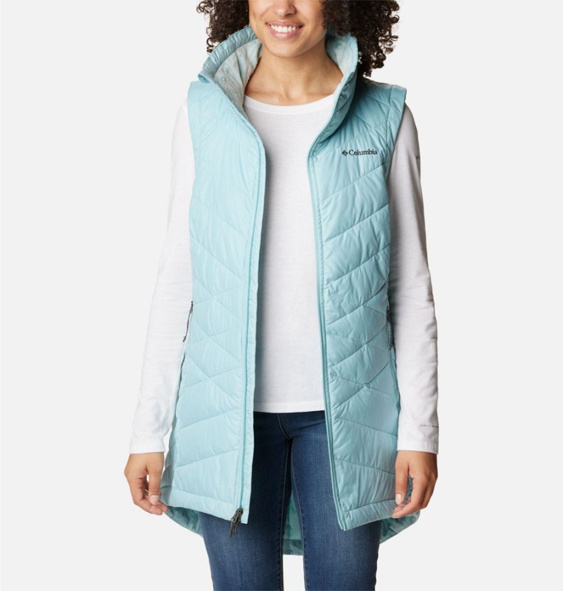 Turquoise Women's Columbia Heavenly Long Vest | YPSEL-3549