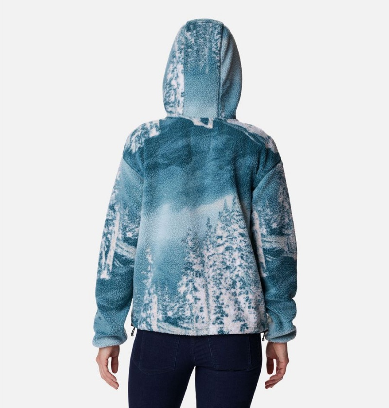 Turquoise Women's Columbia Helvetia Hoodie Pullover | LSHXW-7140