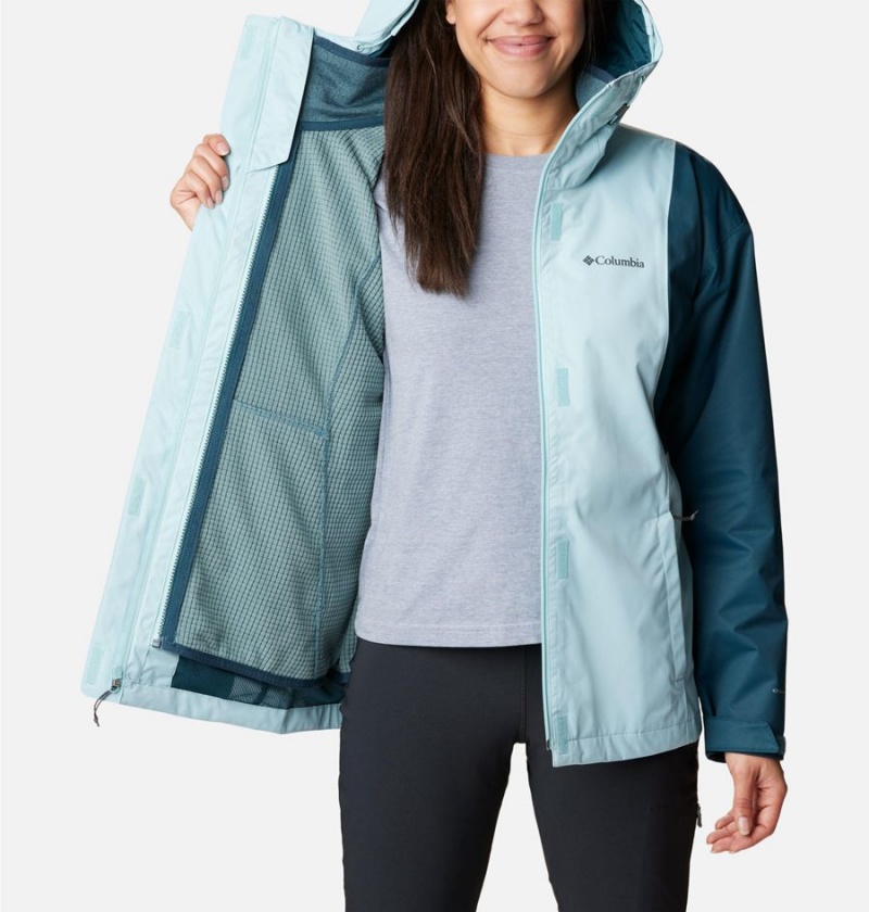 Turquoise Women's Columbia Hikebound Interchange 3 In 1 Jackets | KQWCF-3062