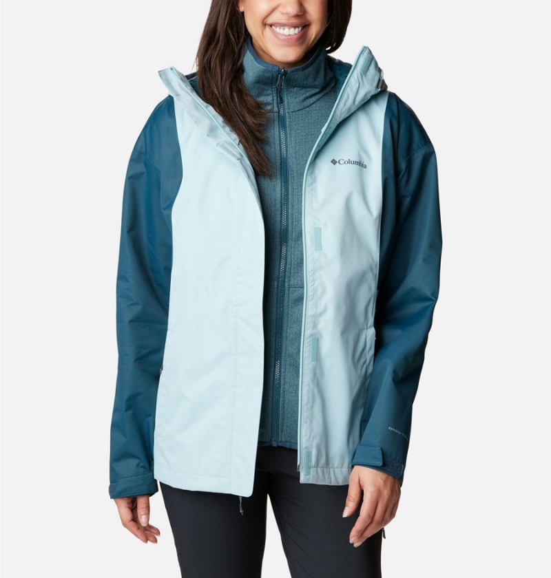 Turquoise Women's Columbia Hikebound Interchange 3 In 1 Jackets | KQWCF-3062