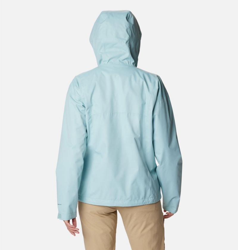 Turquoise Women's Columbia Hikebound Rain Jacket | BGWCQ-6871