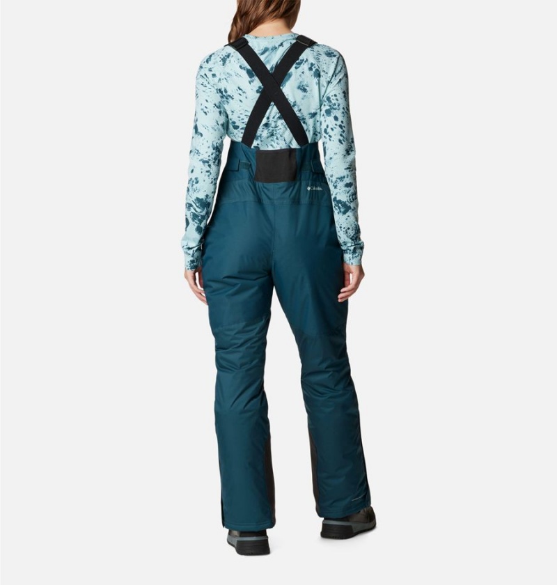 Turquoise Women's Columbia Iceventure Insulated Ski Bib Pants | FBHMC-8259