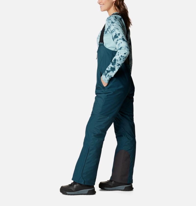 Turquoise Women's Columbia Iceventure Insulated Ski Bib Pants | FBHMC-8259