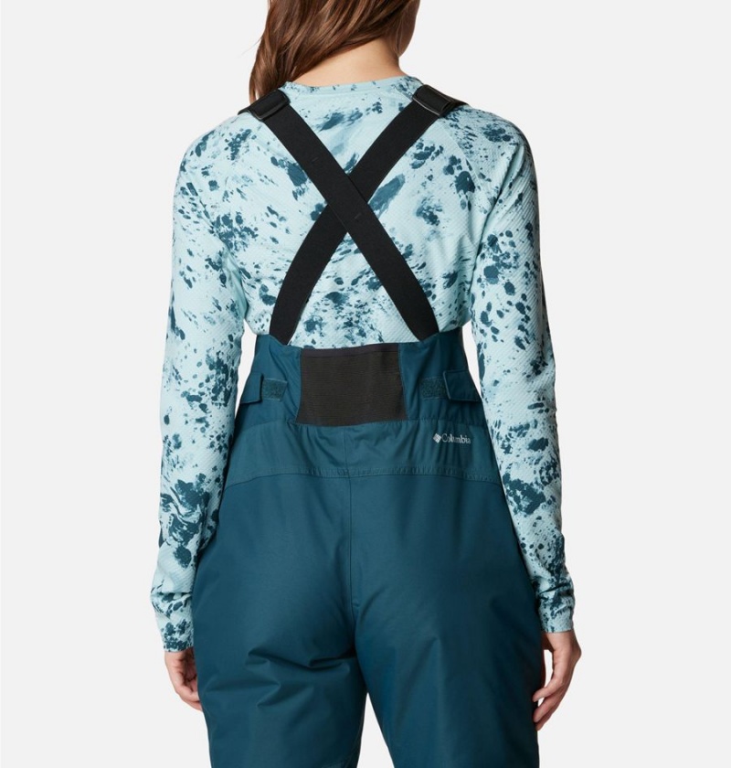 Turquoise Women's Columbia Iceventure Insulated Ski Bib Pants | FBHMC-8259