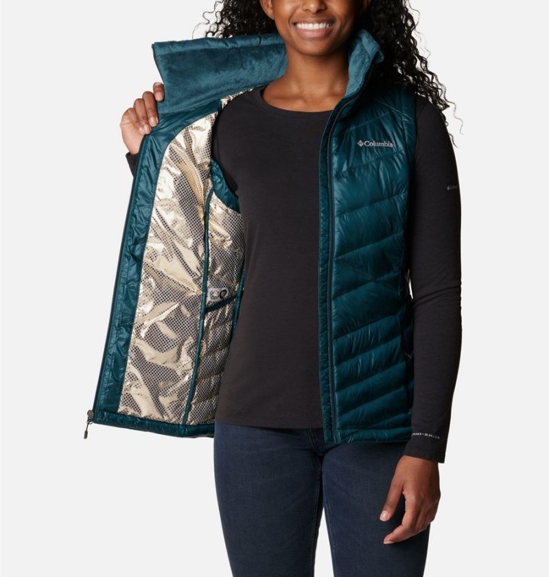 Turquoise Women's Columbia Joy Peak Insulated Vest | IFWLN-9041