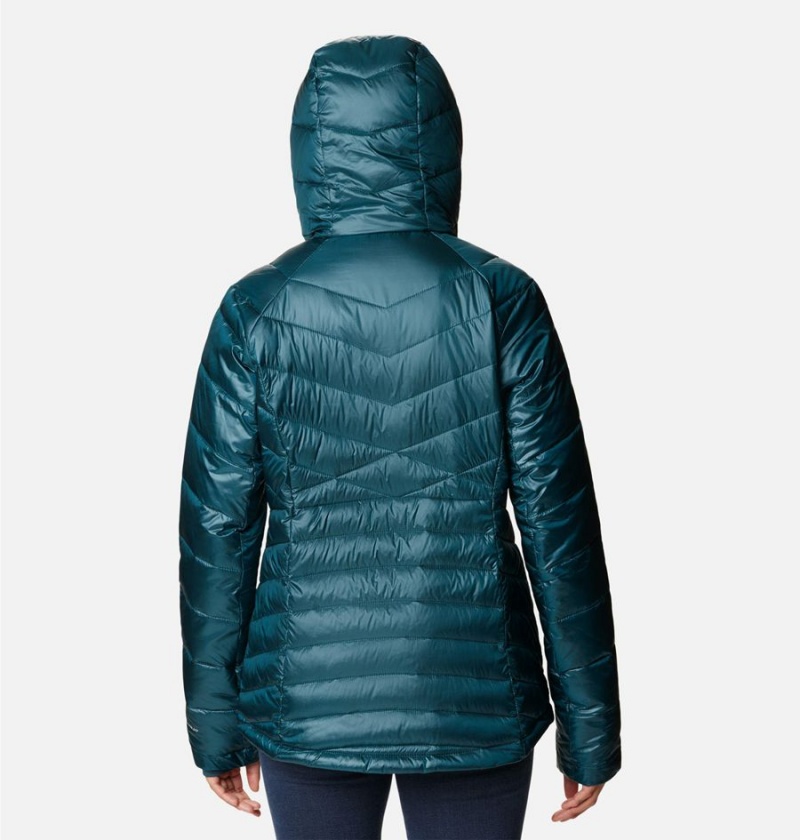 Turquoise Women's Columbia Joy Peak Insulated Hooded Puffer Jacket | JANIL-9652