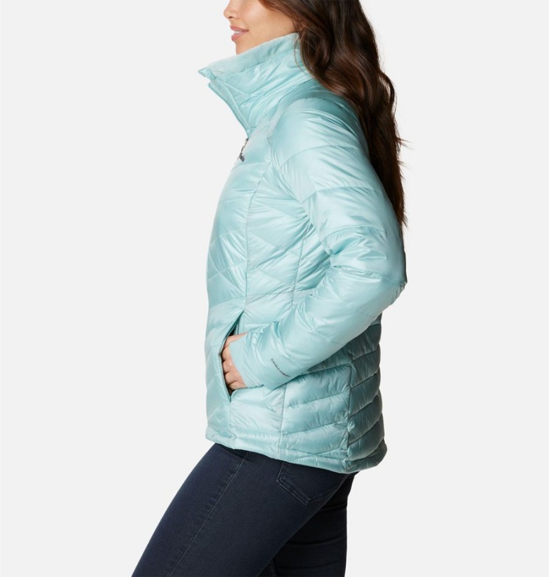 Turquoise Women's Columbia Joy Peak Insulated Puffer Jacket | MSXEU-1693