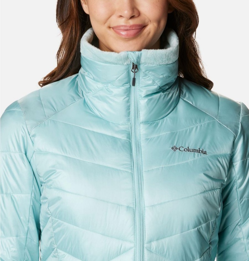 Turquoise Women's Columbia Joy Peak Insulated Puffer Jacket | MSXEU-1693