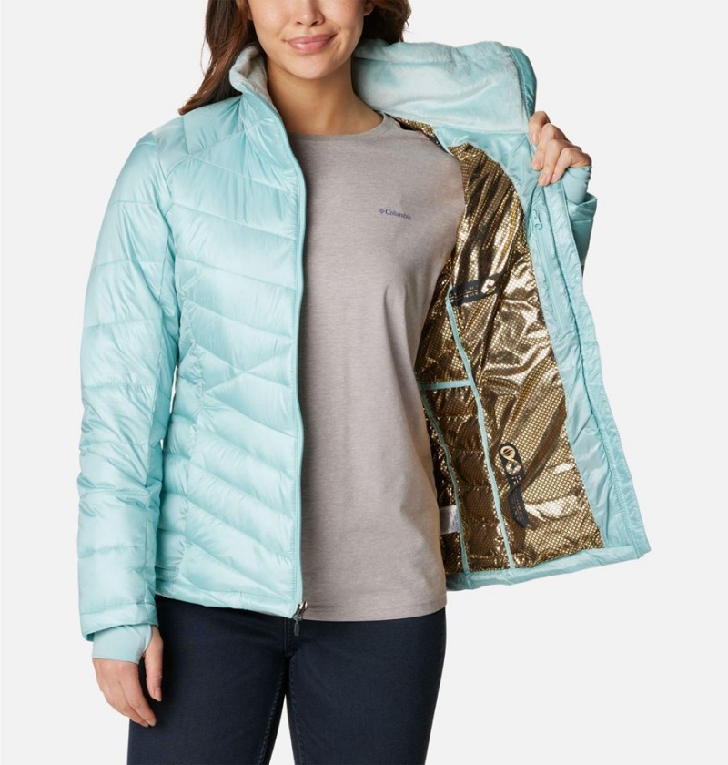 Turquoise Women's Columbia Joy Peak Insulated Puffer Jacket | MSXEU-1693