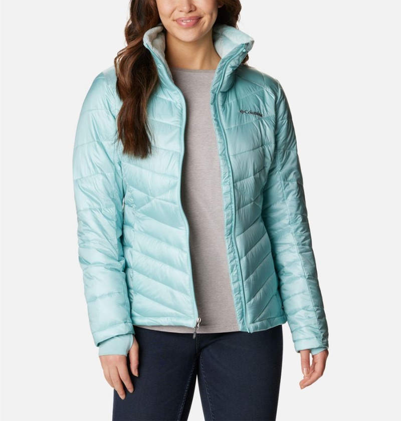 Turquoise Women's Columbia Joy Peak Insulated Puffer Jacket | MSXEU-1693