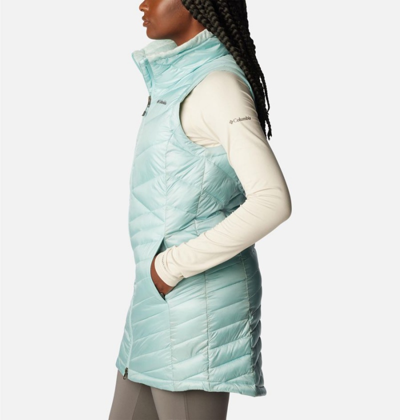 Turquoise Women's Columbia Joy Peak Long Vest | ZGEBQ-6539