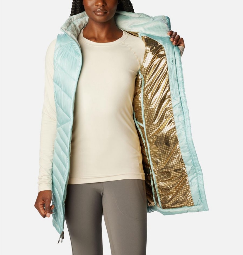 Turquoise Women's Columbia Joy Peak Long Vest | ZGEBQ-6539