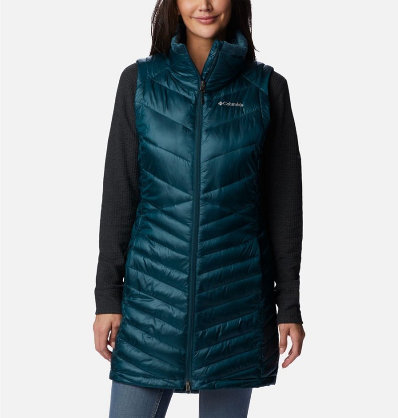 Turquoise Women\'s Columbia Joy Peak Long Vest | MFWLN-0619