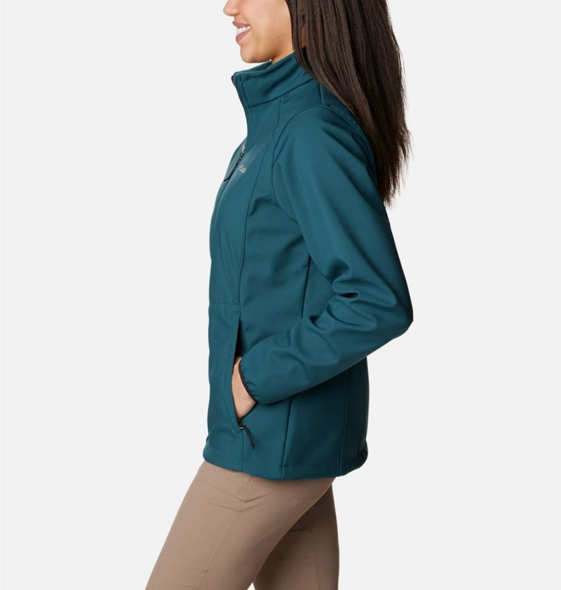 Turquoise Women's Columbia Kruser Ridge II Softshell Jackets | EVIPW-1389