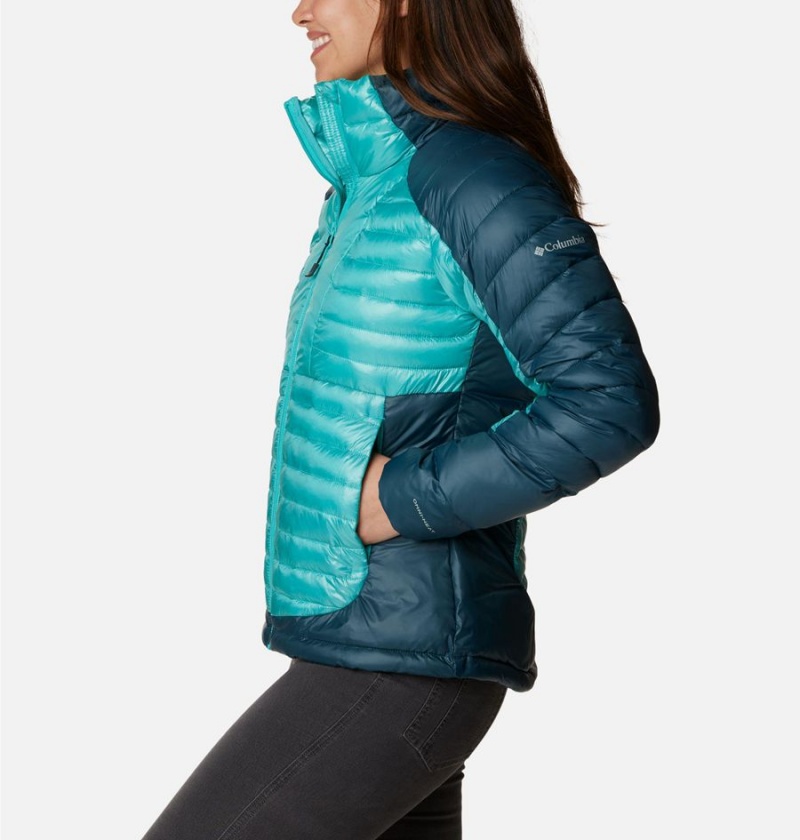 Turquoise Women's Columbia Labyrinth Loop Insulated Puffer Jacket | IVYMD-2596