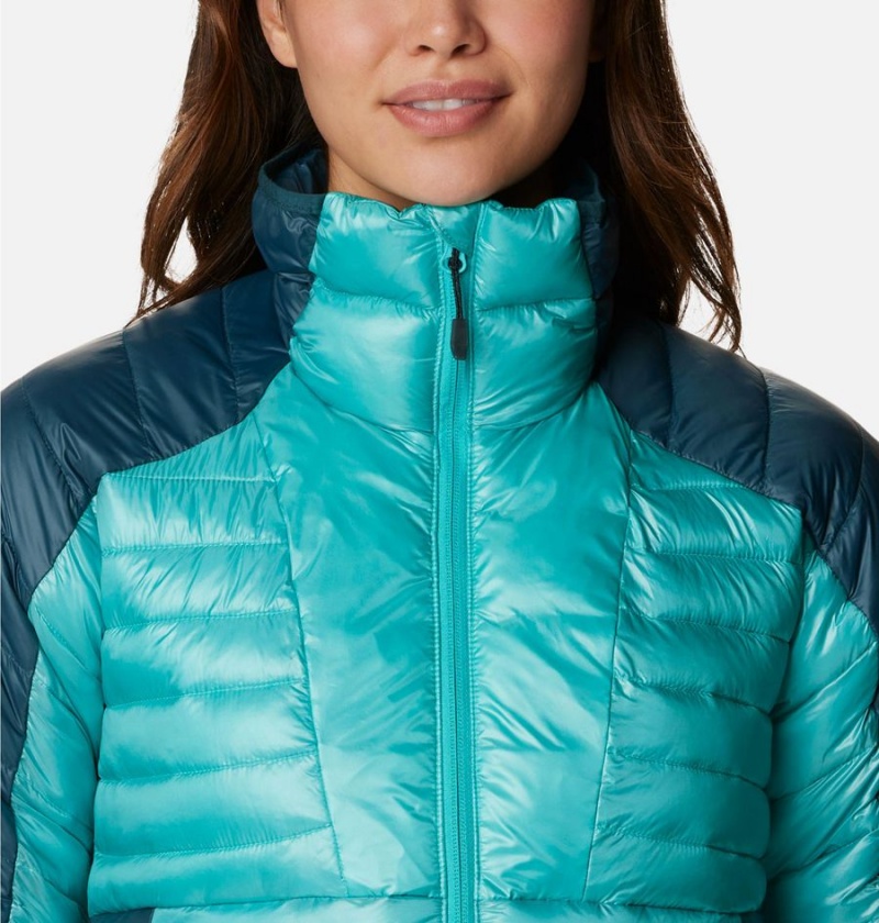 Turquoise Women's Columbia Labyrinth Loop Insulated Puffer Jacket | IVYMD-2596