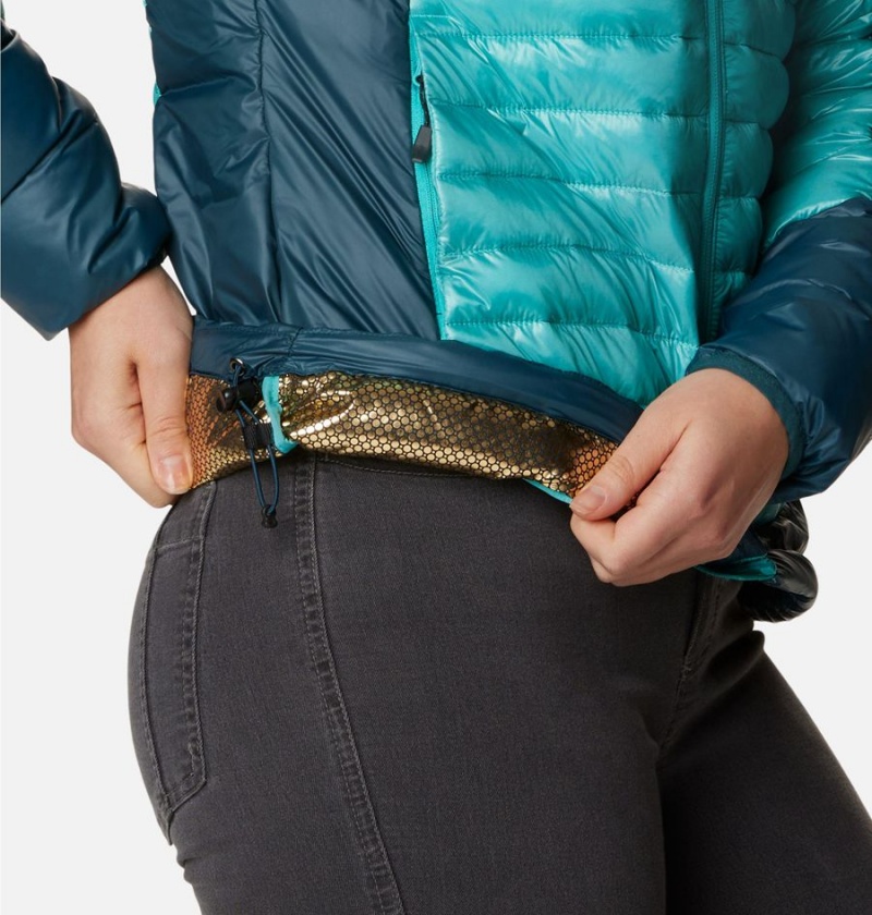 Turquoise Women's Columbia Labyrinth Loop Insulated Puffer Jacket | IVYMD-2596