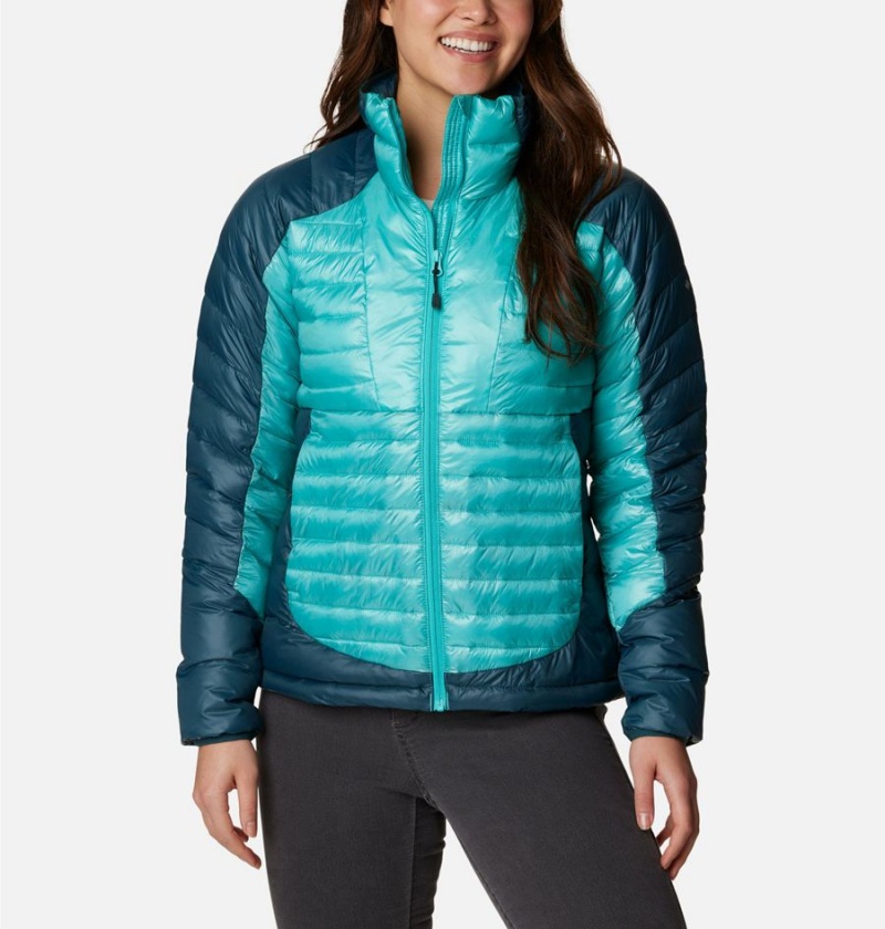 Turquoise Women\'s Columbia Labyrinth Loop Insulated Puffer Jacket | IVYMD-2596