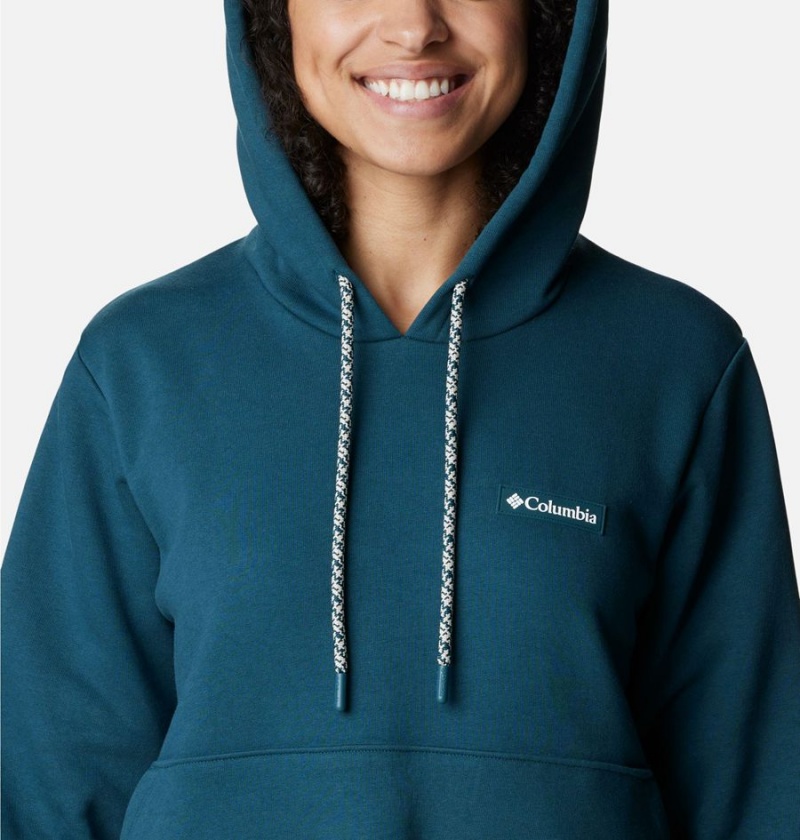 Turquoise Women's Columbia Marble Canyon Hoodie | AWKOX-1897