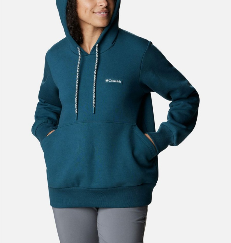 Turquoise Women's Columbia Marble Canyon Hoodie | AWKOX-1897