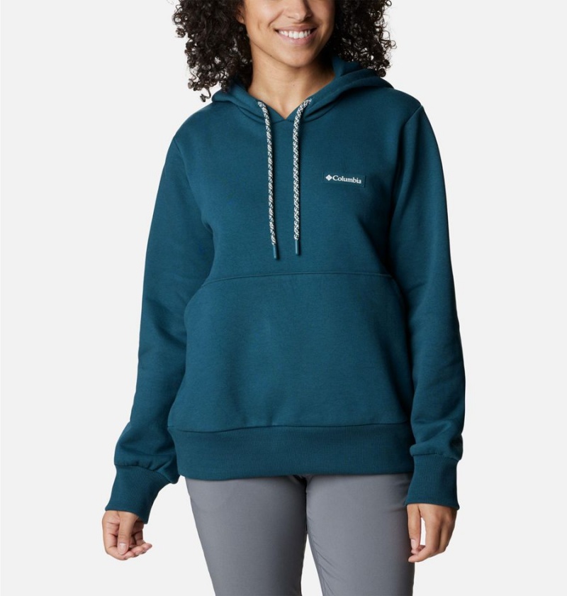 Turquoise Women\'s Columbia Marble Canyon Hoodie | AWKOX-1897