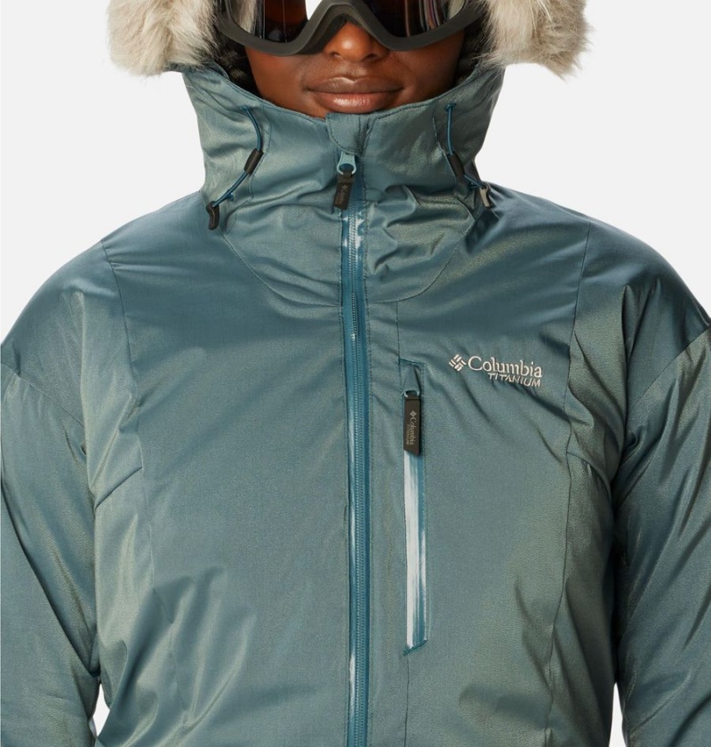 Turquoise Women's Columbia Mount Bindo III Insulated Puffer Jacket | QPFCV-7983