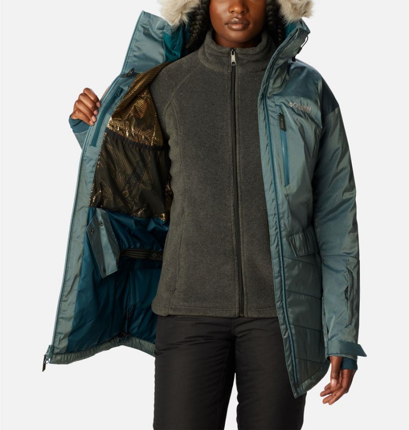 Turquoise Women's Columbia Mount Bindo III Insulated Puffer Jacket | QPFCV-7983