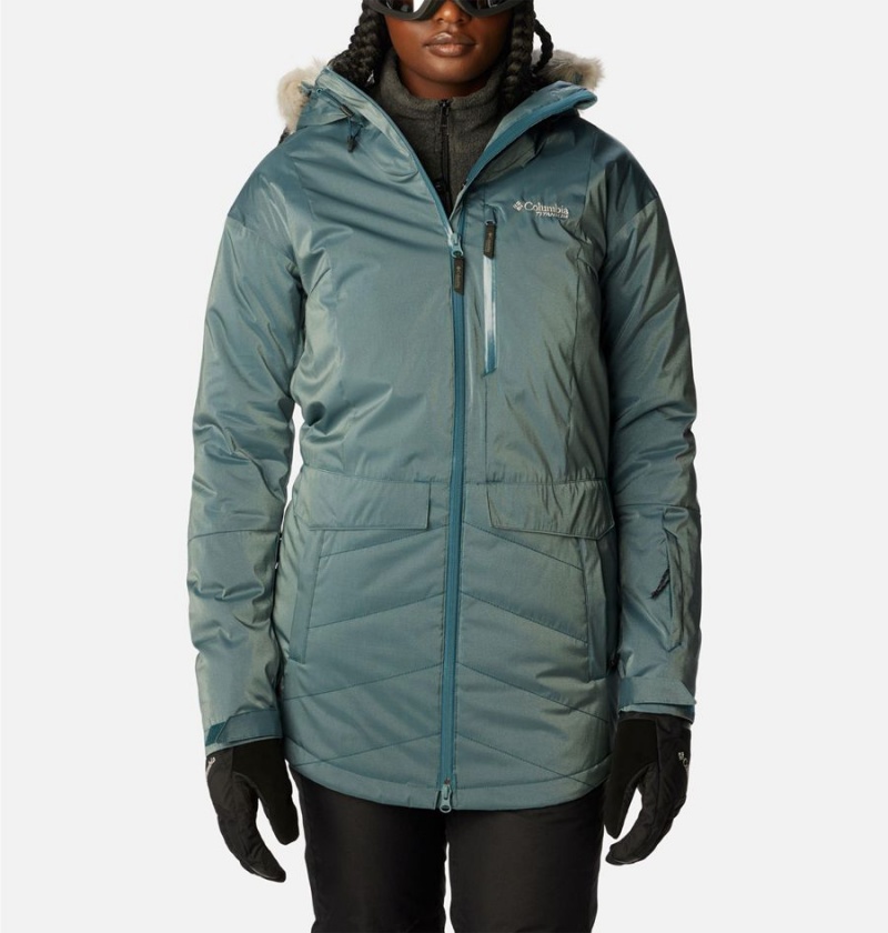 Turquoise Women\'s Columbia Mount Bindo III Insulated Puffer Jacket | QPFCV-7983