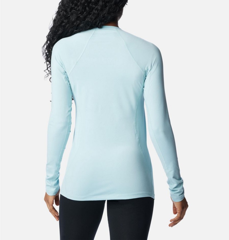 Turquoise Women's Columbia Omni Heat Midweight Baselayer Crew T-Shirt | JMPUA-7094