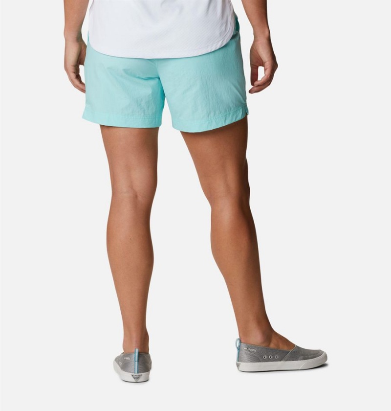 Turquoise Women's Columbia PFG Backcast Water Shorts | NOXKH-3276