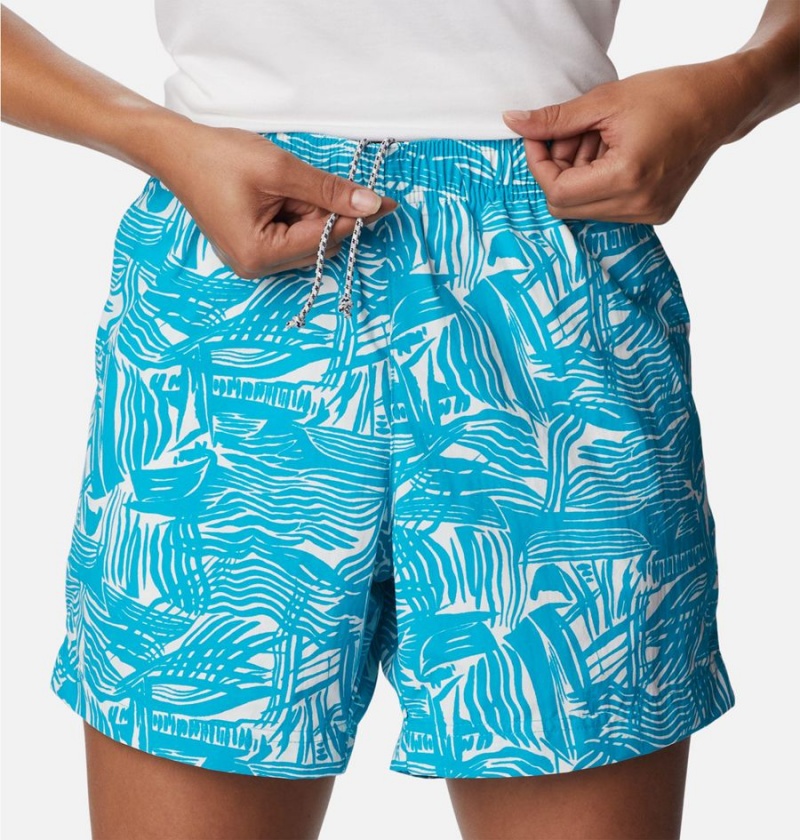 Turquoise Women's Columbia PFG Super Backcast Water Shorts | GTCQE-7491